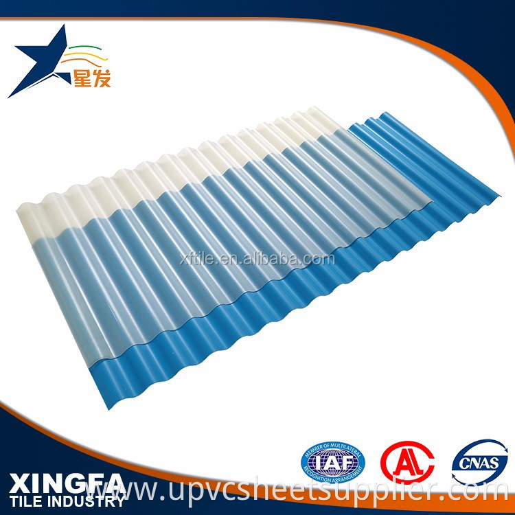 New arrival translucent corrugate plastic pvc roofing sheet for shed